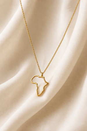 Africa Map Pendant Necklace