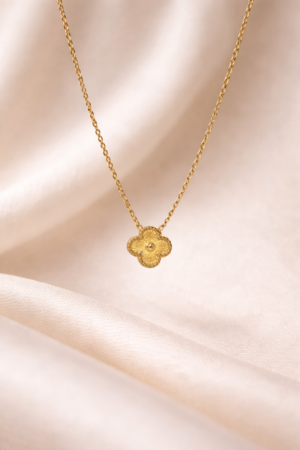 Van Cleef Inspired Single Motif Pendant Necklace