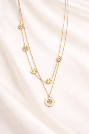 Tory Burch two layered necklace