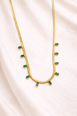Zerra Green Charms Necklace