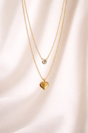 Heart Double Layer Necklace