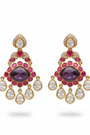 Pink Moissanite earings