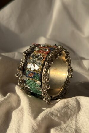 Printed Fabric Mirror Bracelet - 4