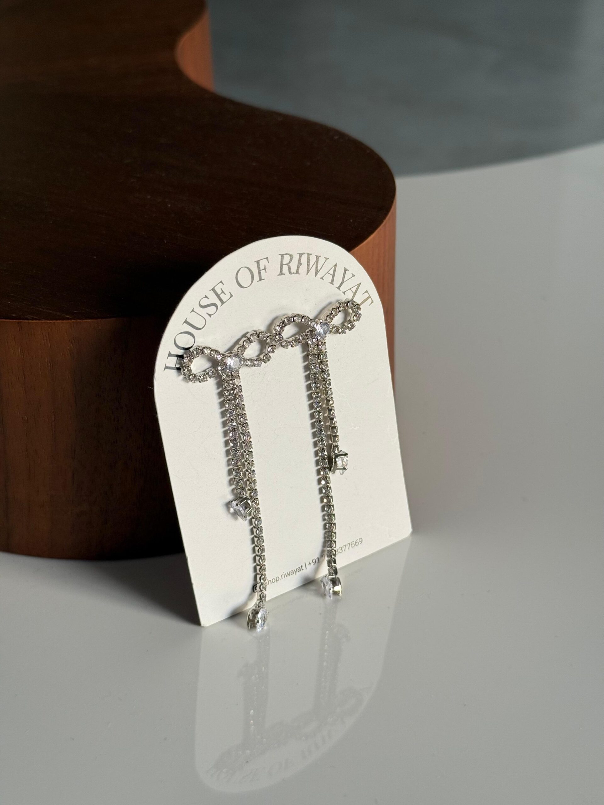 Studded Bow Earrings