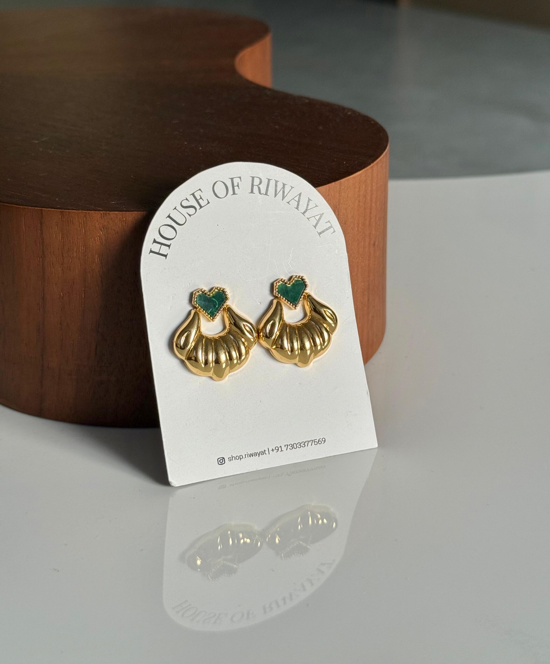 Evara Green Earrings