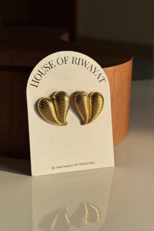 Honeycomb Heart Earrings