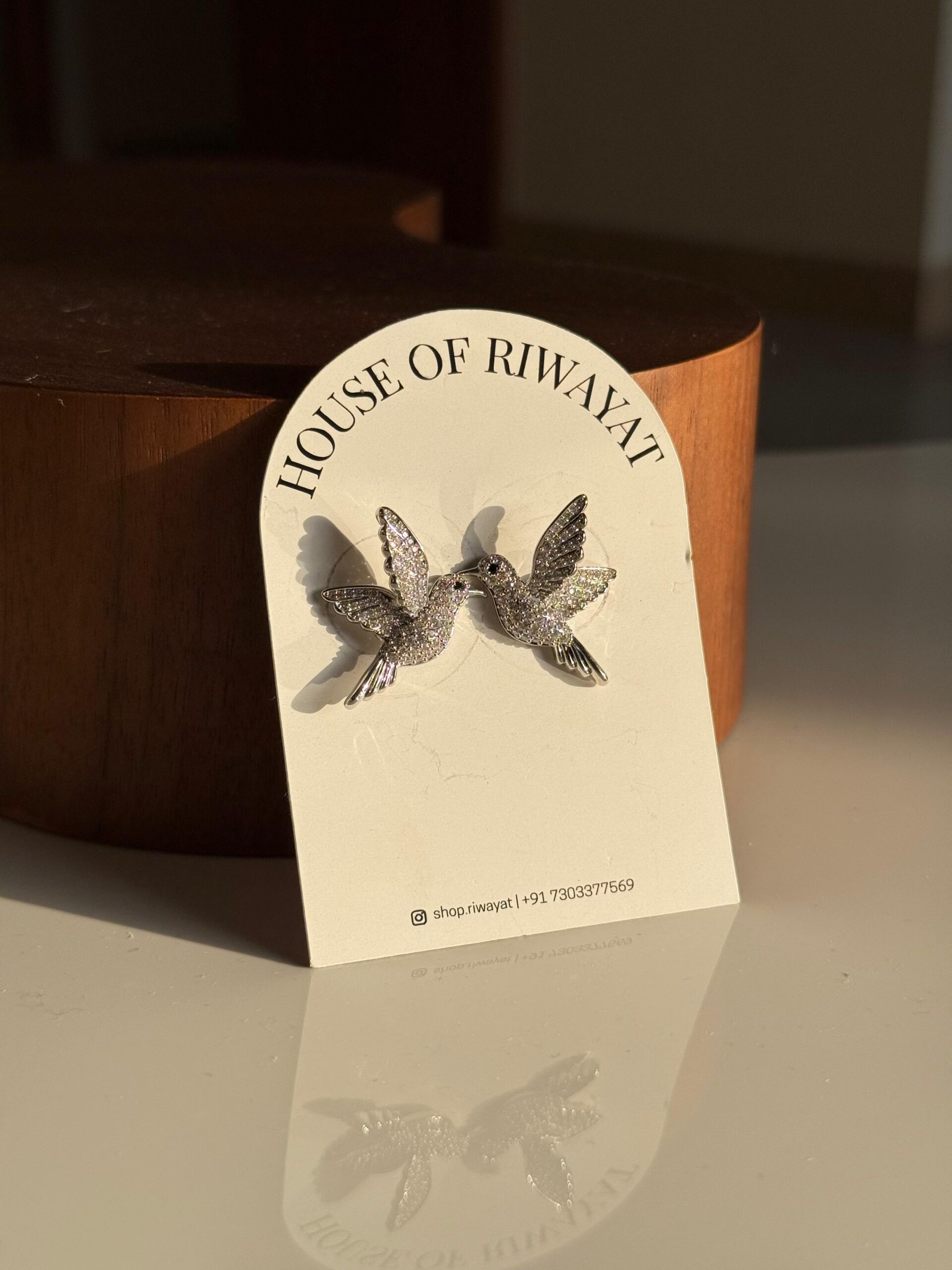 Studded Bird Earring