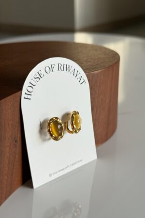 Mustard Hoop Earrings