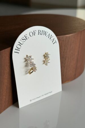 Jennia One Earcuff and Stud Earrings