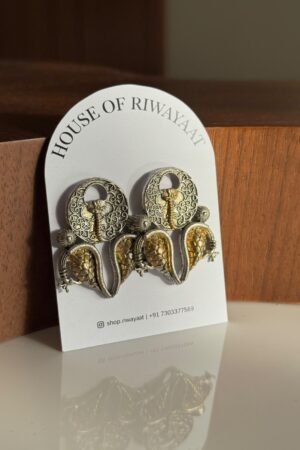 Silver earrings (oxidized) - Meezo
